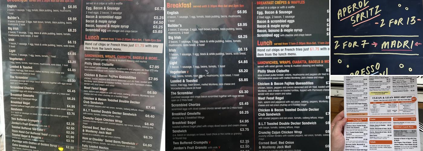 Caffè & Co. Ltd Menu