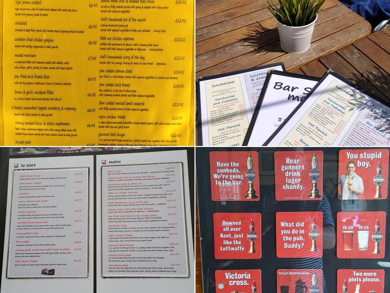 Belle Vue Tavern Menu