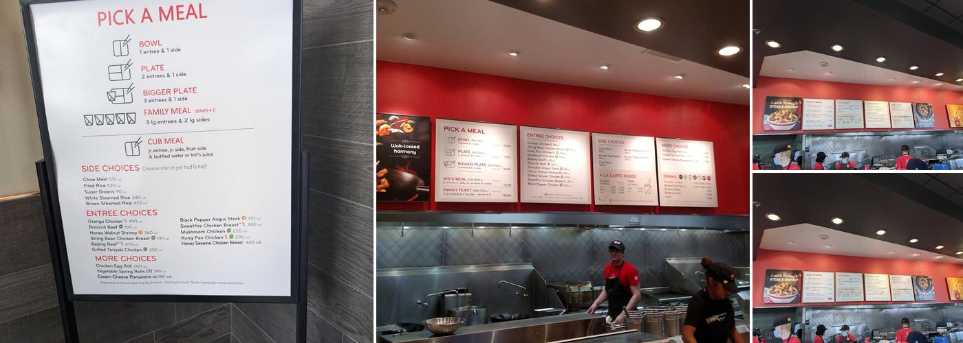 Panda Express Menu