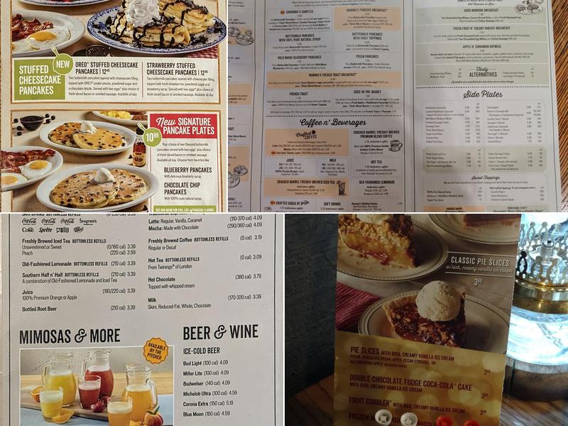 Cracker Barrel Old Country Store Menu