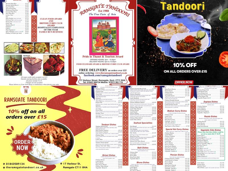 Ramsgate Tandoori Menu