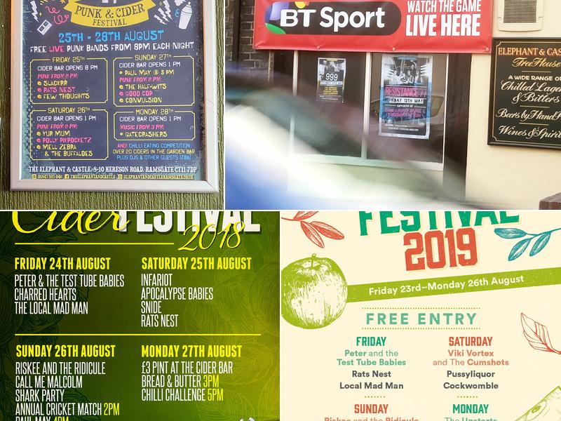 Elephant & Castle Menu