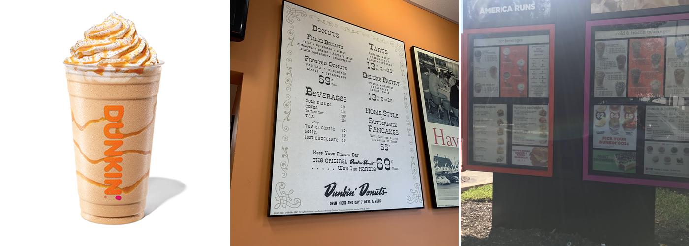 Dunkin' Menu
