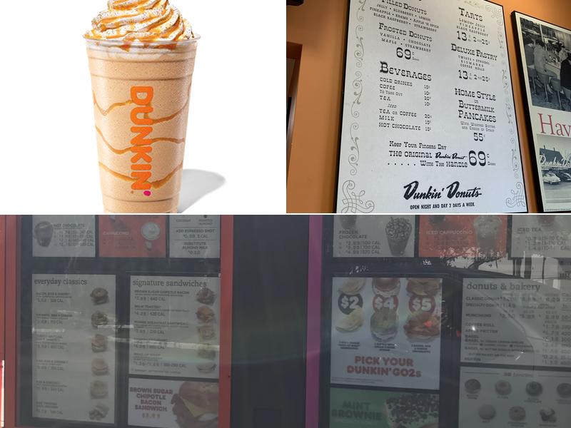 Dunkin' Menu