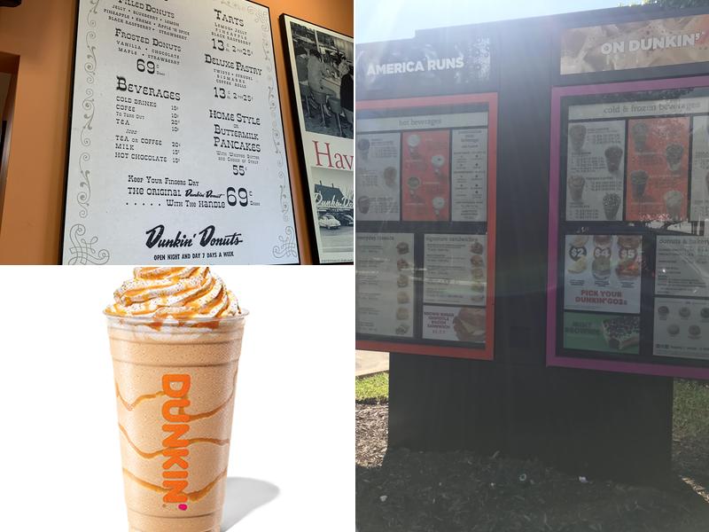 Dunkin' Menu