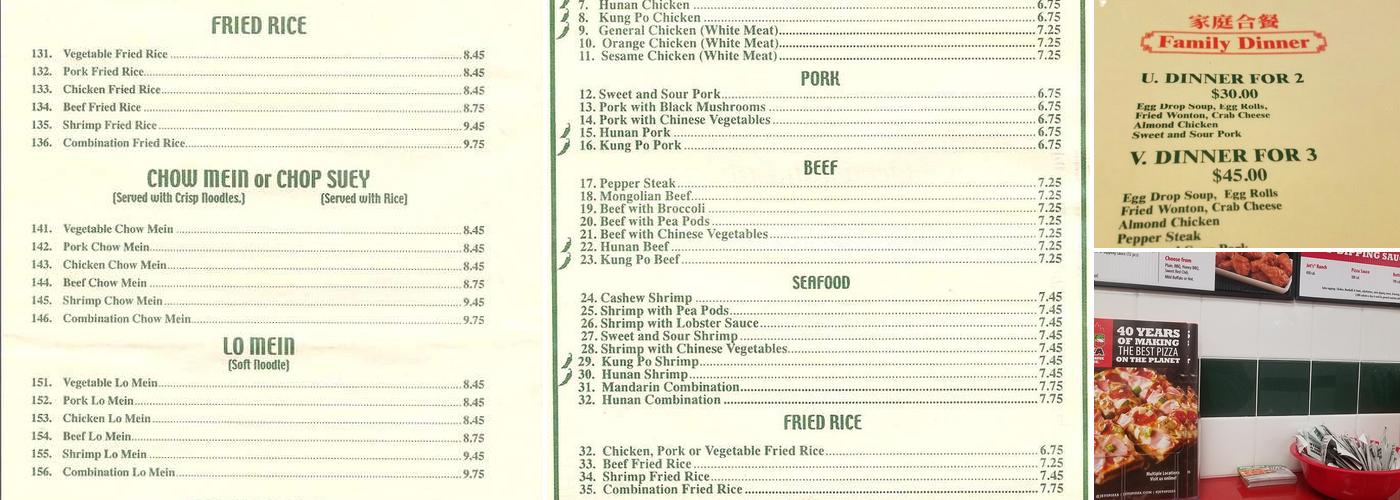 Jet's Pizza Menu