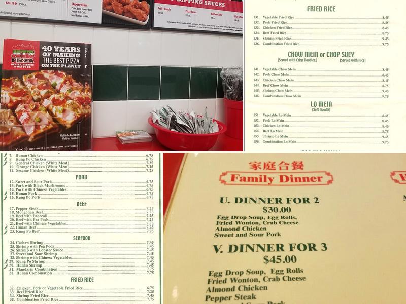 Jet's Pizza Menu