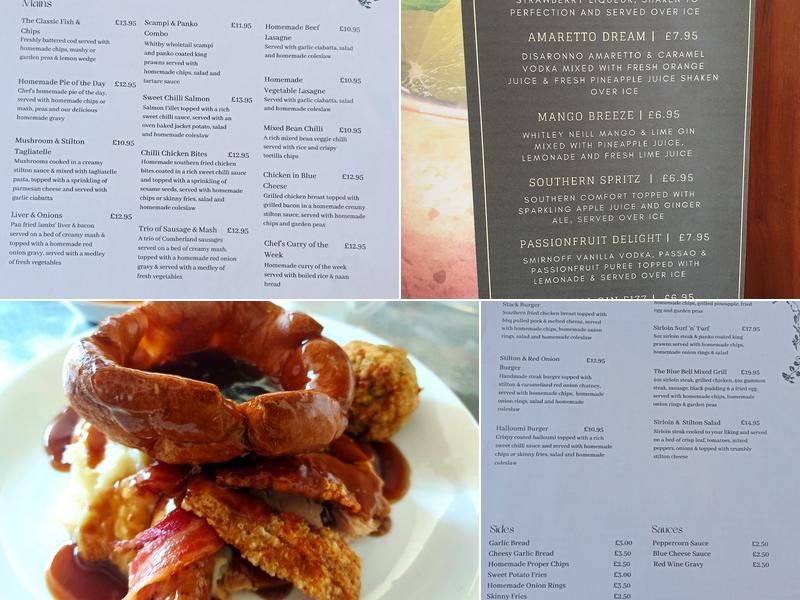 The Blue Bell Ranskill Menu