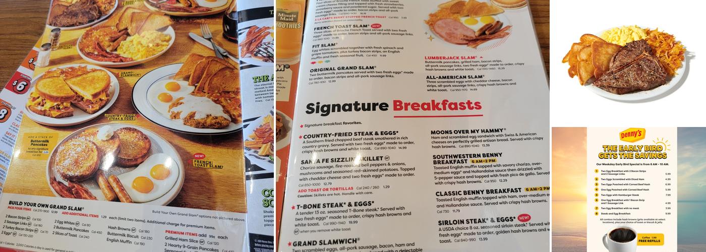 Denny's Menu