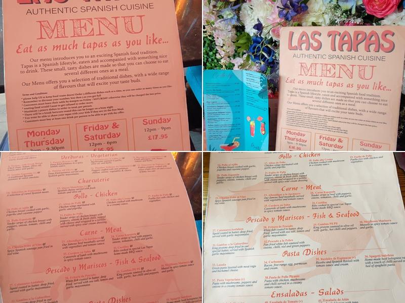 Las Tapas Menu