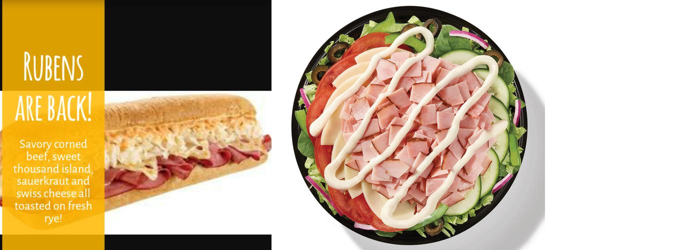 Subway Menu