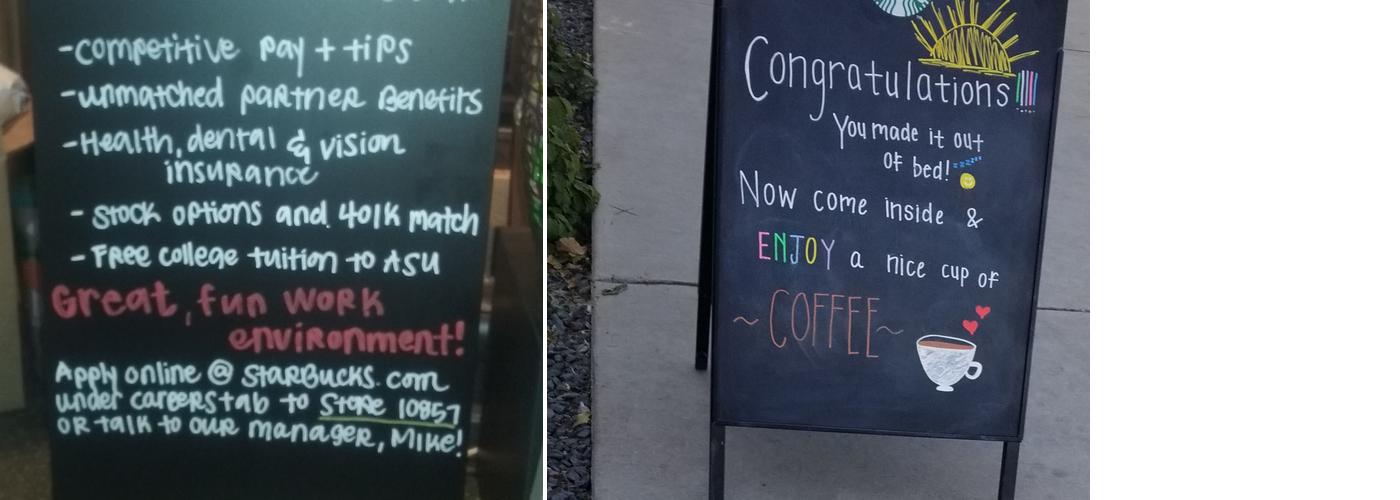 Starbucks Menu