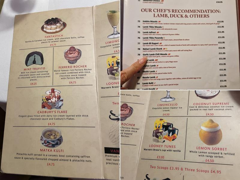 Jalpari of Woodley Menu