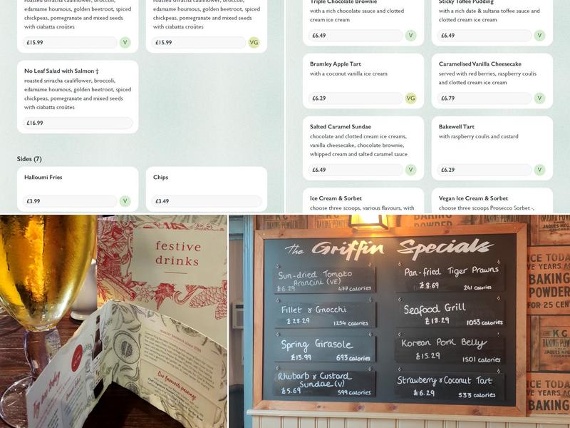 Griffin Menu