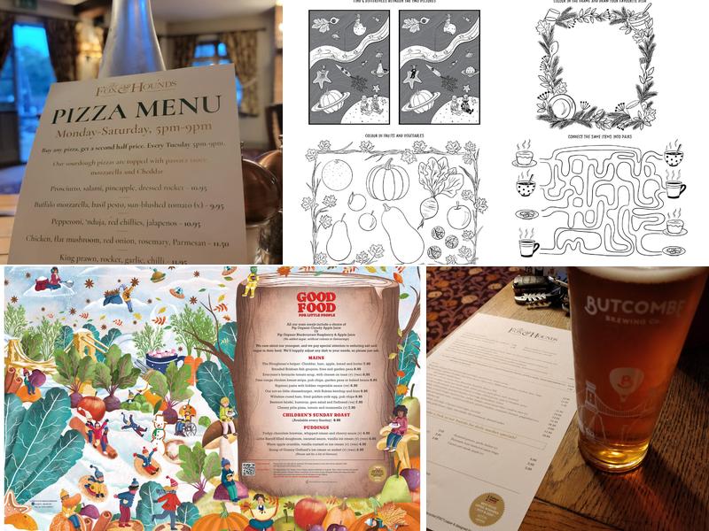 The Fox and Hounds Menu