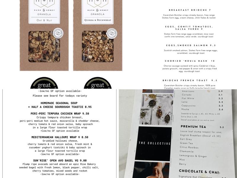 The Collective Caversham Menu