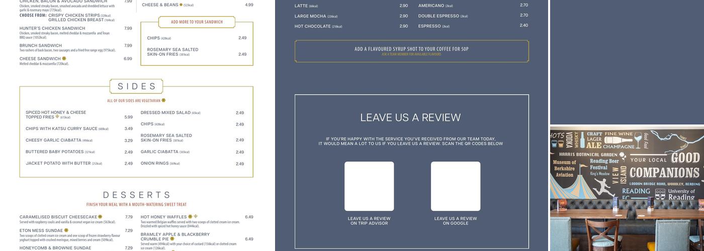 Good Companions Menu
