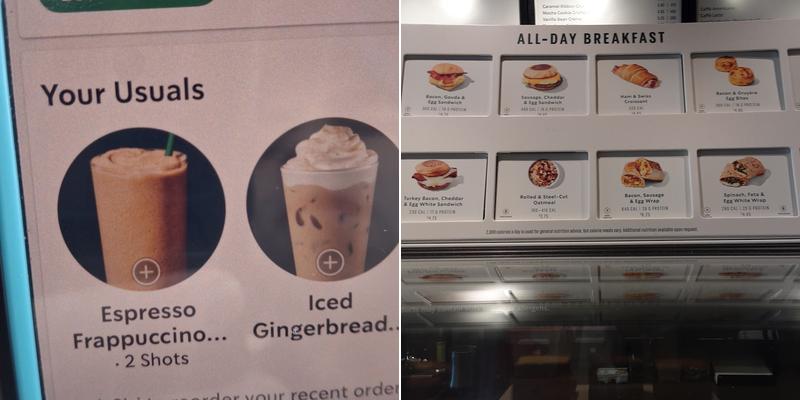 Starbucks Menu