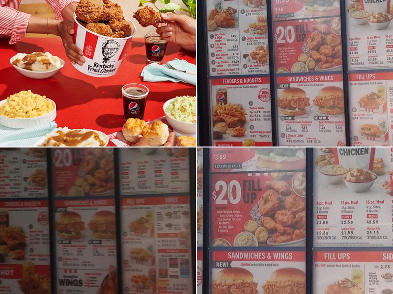 KFC Menu
