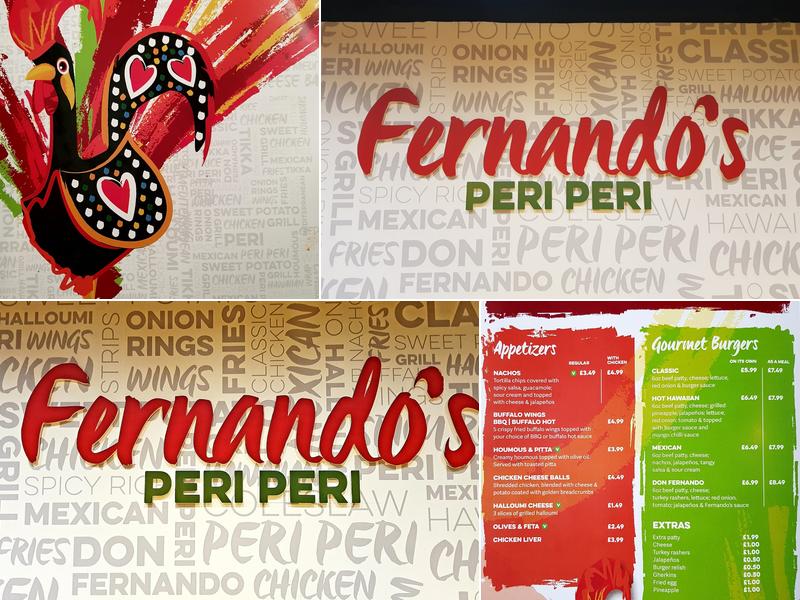 Manzanos Peri Peri Menu