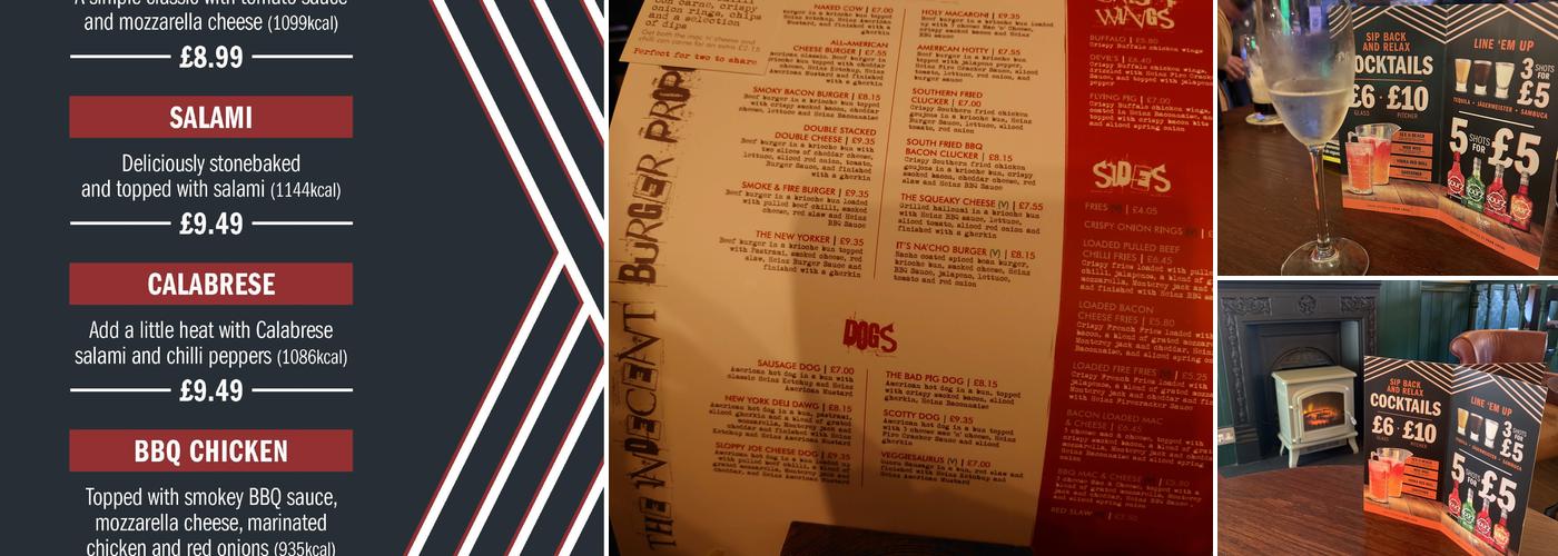 The Palmer Tavern Menu