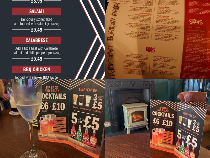 The Palmer Tavern Menu