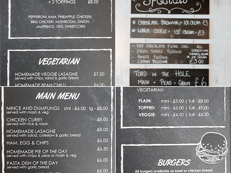 The Yorkshire Lass Menu