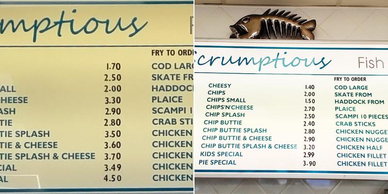 Scrumptious Menu
