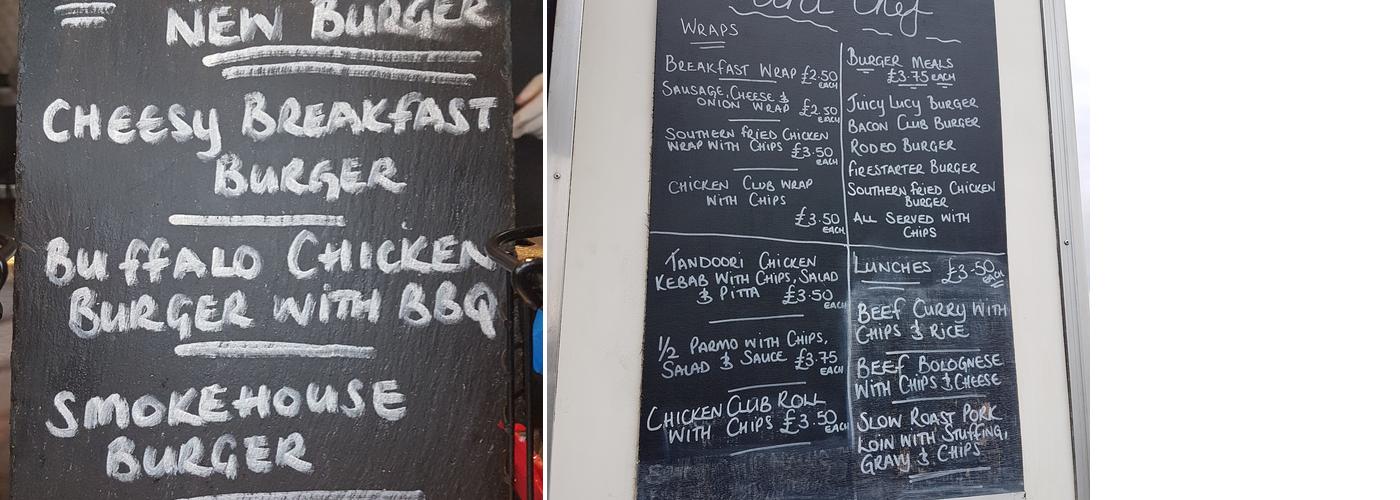 Mini Chef - Trunk Road Roundabout Menu