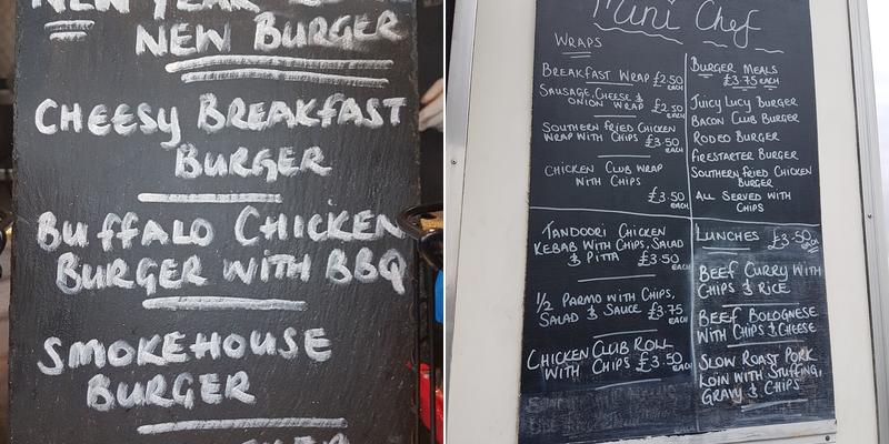 Mini Chef - Trunk Road Roundabout Menu