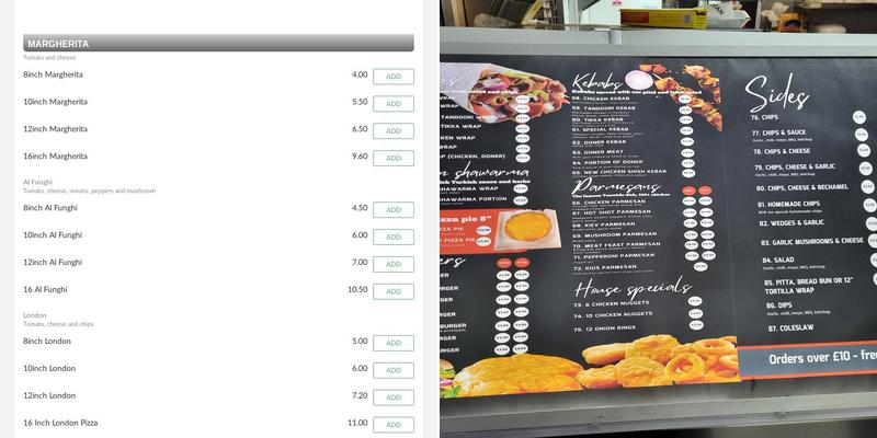 Freedom Pizzeria Menu