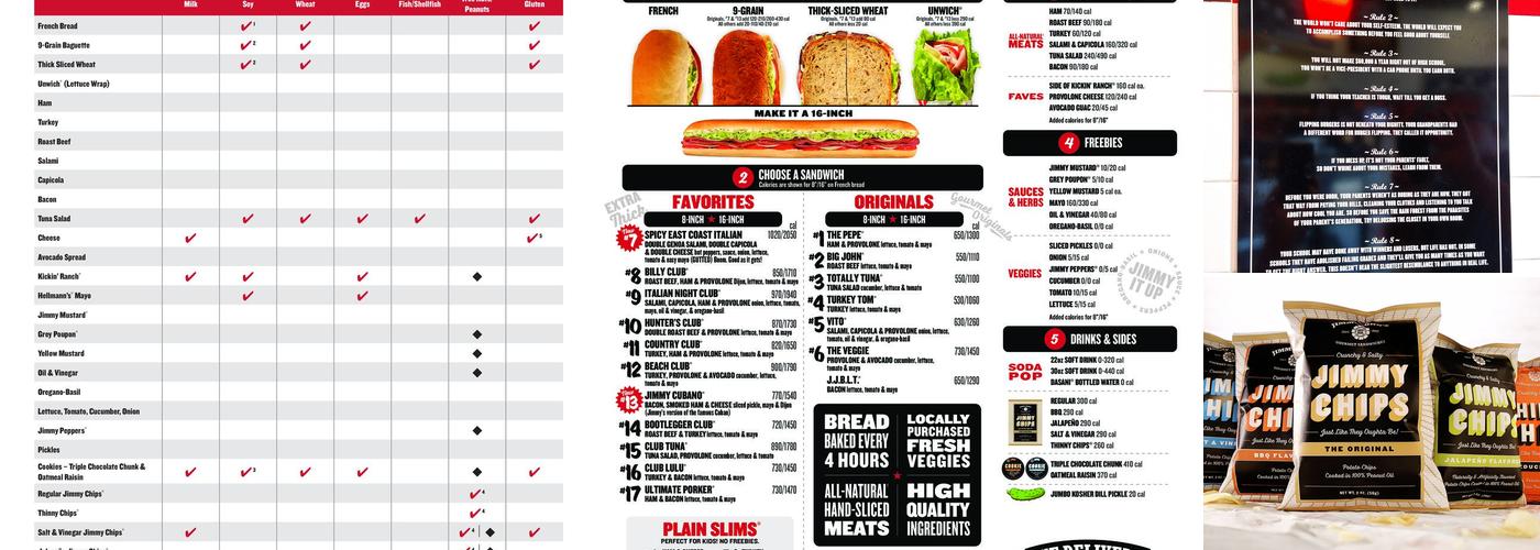 Jimmy John's Menu