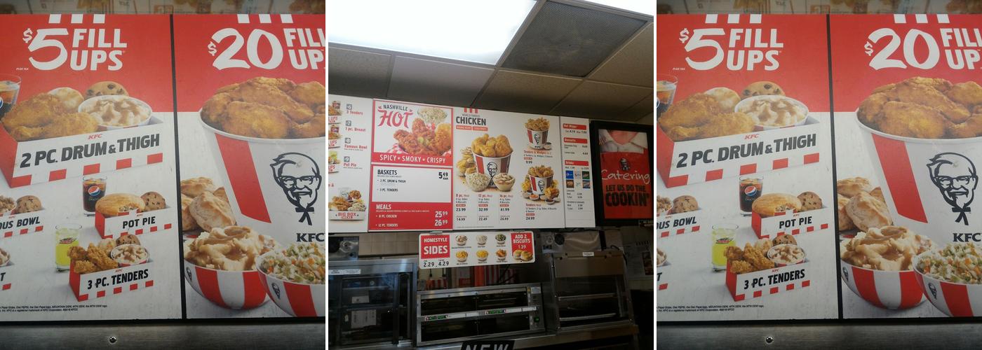KFC Menu
