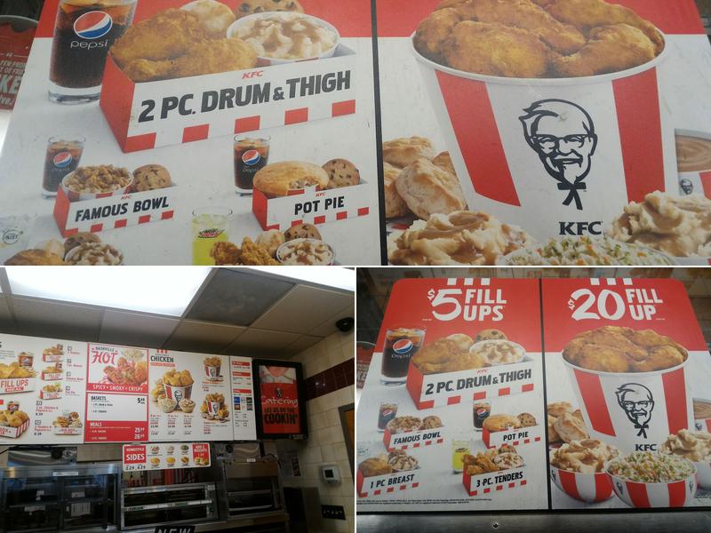 KFC Menu