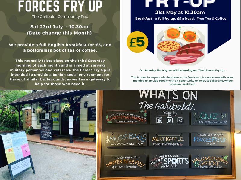 The Garibaldi Community Pub Menu