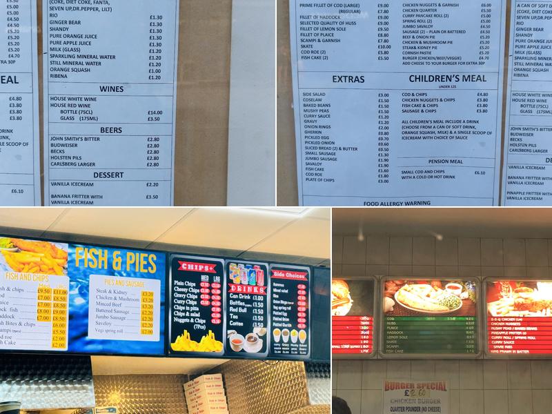 Supreme Fish & Kebab Menu
