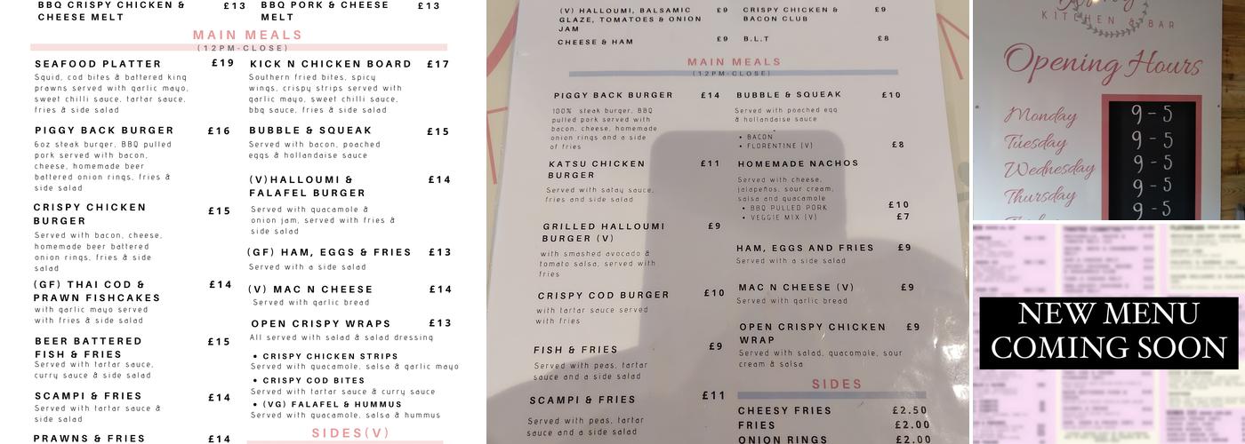 Amy's Kitchen and Bar Menu