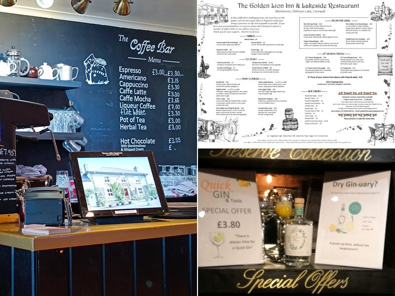 The Golden Lion Inn Menu