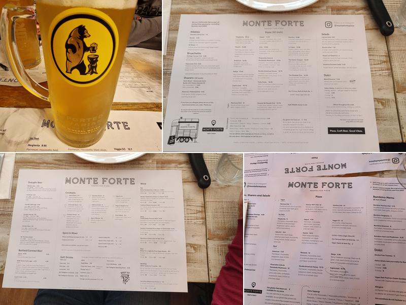 Monte Forte - Neapolitan Pizza (Reigate) Menu