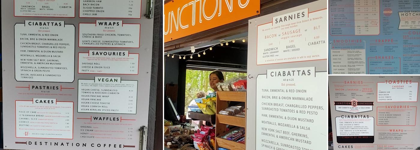 Junction 8 Cafe Menu