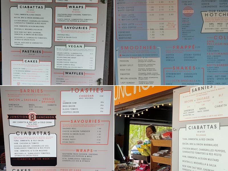 Junction 8 Cafe Menu