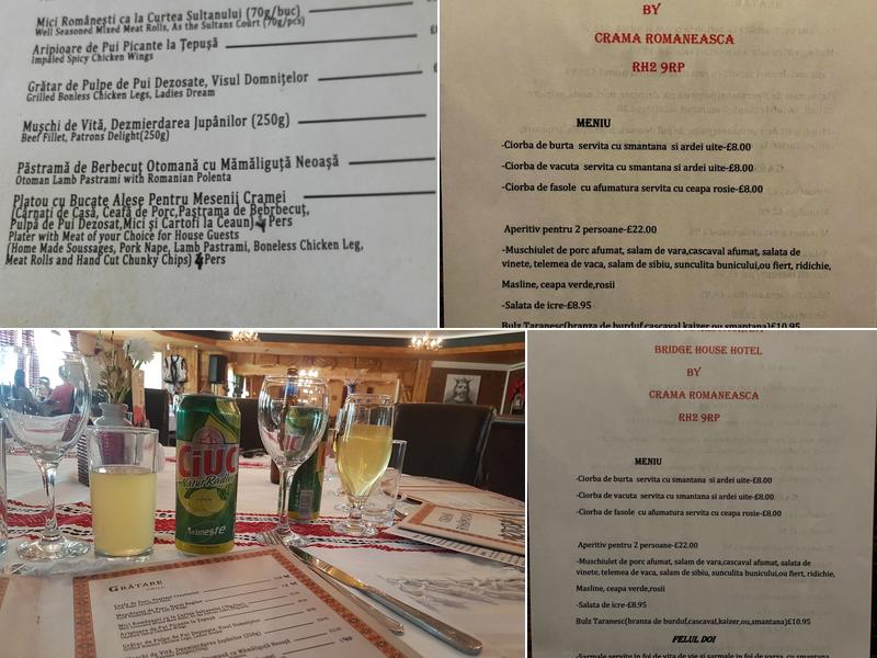 Crama Romaneasca Menu