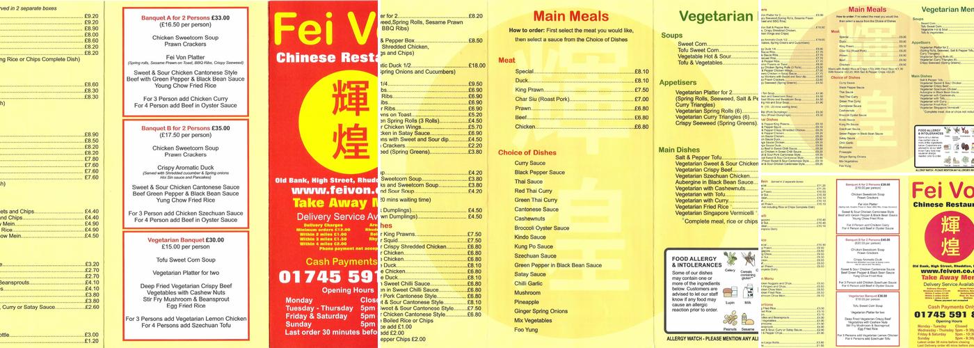 Fei Von Menu