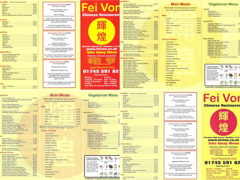 Fei Von Menu