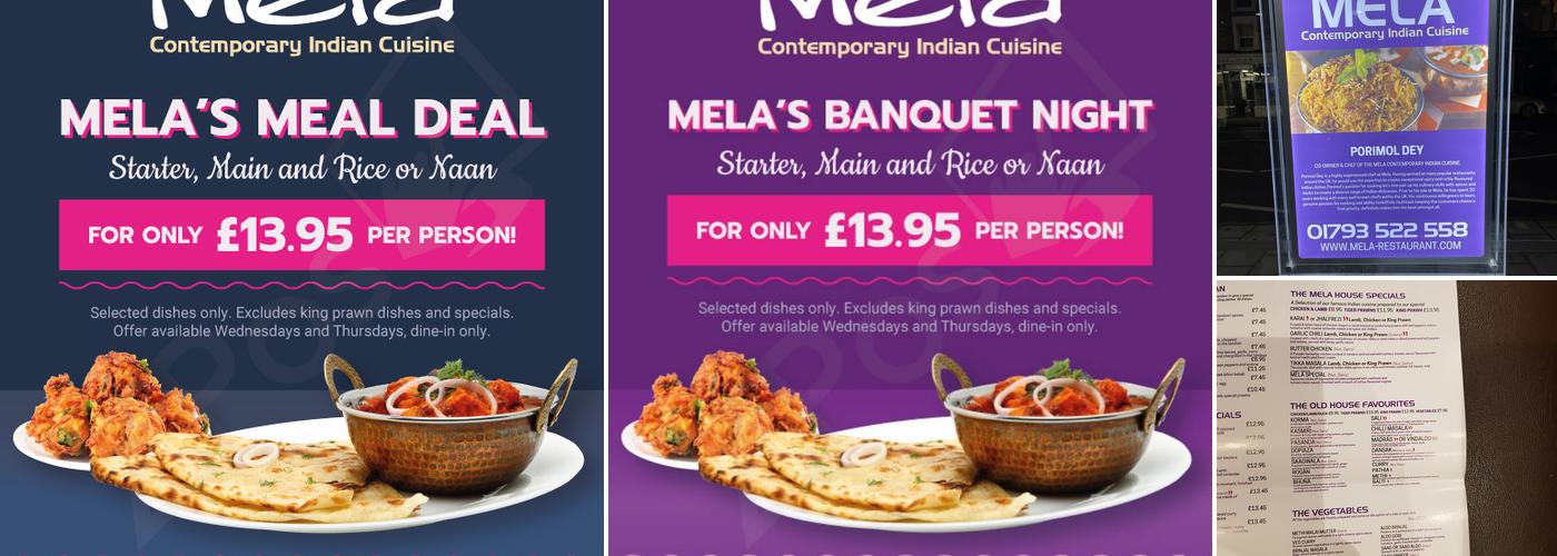 Mela Indian Cuisine (Swindon) Menu