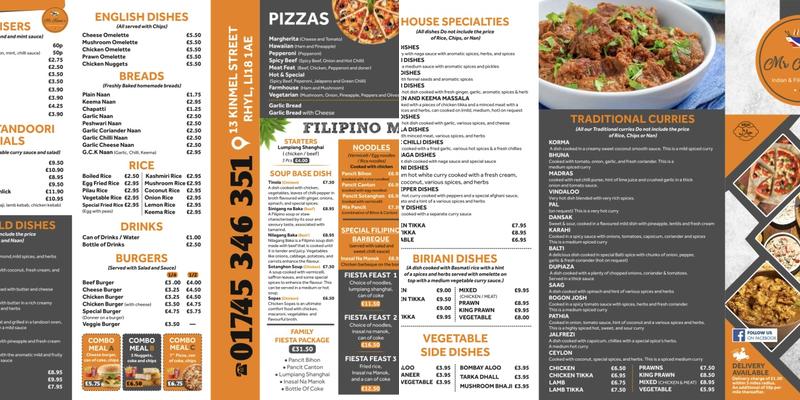 Mr. Khan's Indian and Filipino Cuisine Menu