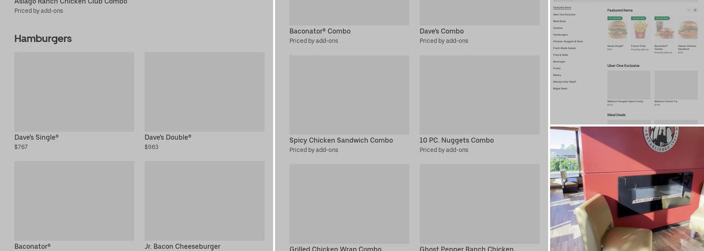 Wendy's Menu