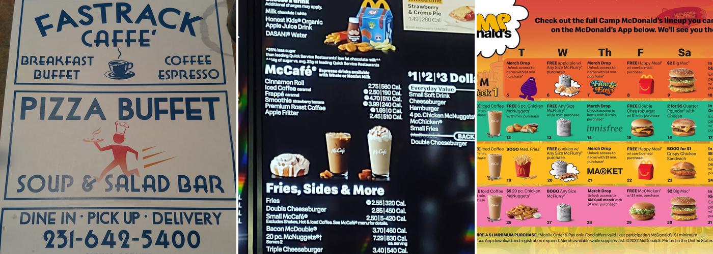 McDonald's Menu