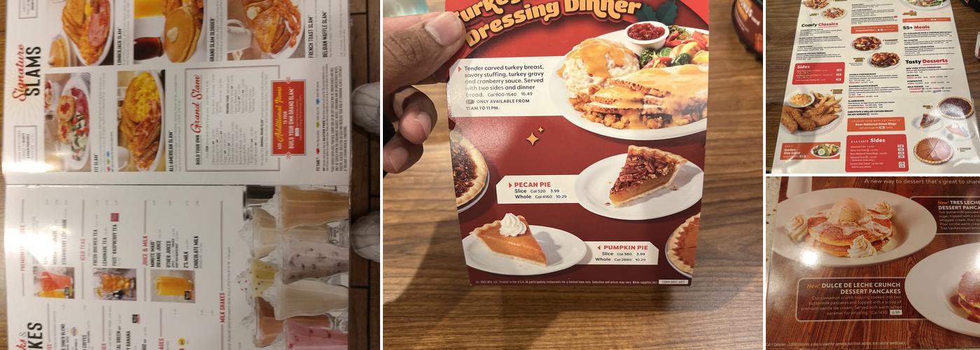 Denny's Menu