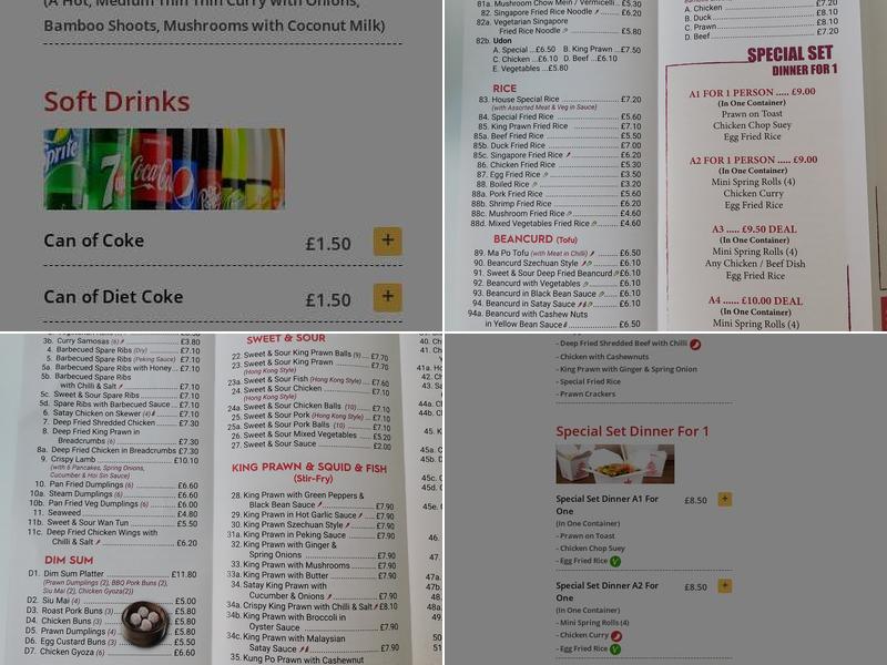 China Garden Menu